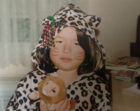 Amelia's love for cats started early on.... 