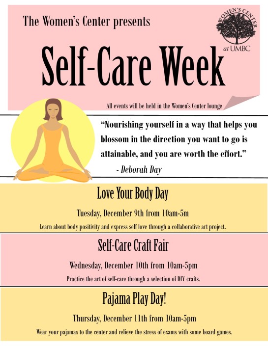 Self Care week flyer 2
