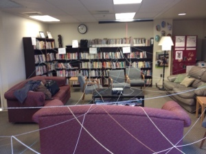 Our intersecting identities creating a web in the Women's Center lounge