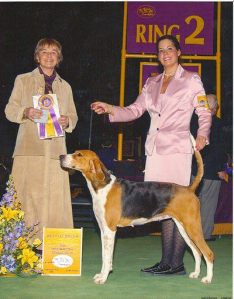 Claudette during her dog show days.