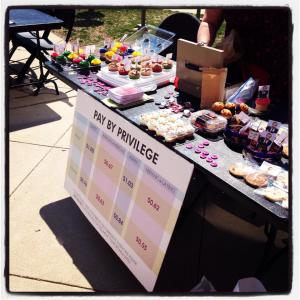 Last year's pay equity bake sale!