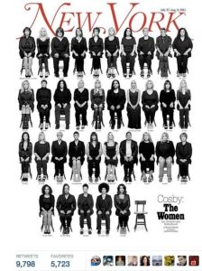 Thirty-five of the 46 women who have publicly accused Bill Cosby of sexual assault are featured on the cover of New York Magazine. 