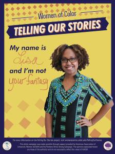 Lisa, Assistant Director of Student Life, Cultural and Spiritual Diversity, let's campus know who she isn't in the Telling Our Stories project. 