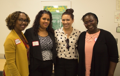 The Staff of Color Network co-chairs. Women who ROCK! L-R: Lisa Gray, Donna-Lee Mahabeer. Mickey Irizarry, & Alexis Melville